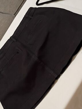 Madewell Black Structured Mini Skirt
